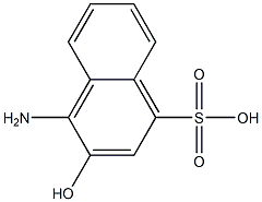 1-AMINO-2-HYDROXYLNAPHTHALENE-4-SULFONIC ACID 化学構造式