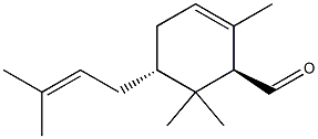 1-Formyl-2,2,6-trimethyl-3-trans-(3-methyl-but-2-enyl)-5-cyclohexene 结构式