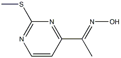 (E)-1-(2-(Methylthio)pyrimidin-4-yl)ethanoneoxime Struktur