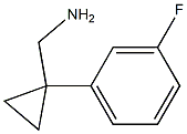 [1-(3-Fluorophenyl)cyclopropyl]methylamine Structure