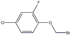 2-Chloro-4-fluoro-5-bromomethoxybenzene 化学構造式