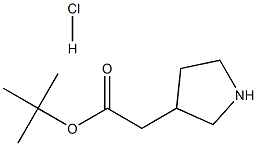 3-Tert-Butoxycarbonylmethylpyrrolidinehydrochloride,,结构式