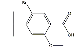 5-Bromo-4-tert-butyl-2-methoxybenzoicacid,,结构式