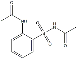 N-[(2-acetylamino)phenyl sulfonyl]acetamide Structure