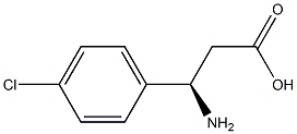 (R)-3-Amino-3-(4-chloro-phenyl)-propanoic acid Structure