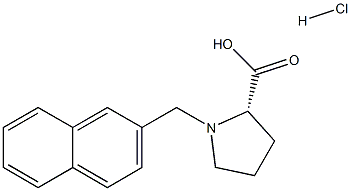 (R)-alpha-(2-Naphthalenylmethyl)-proline hydrochloride,,结构式