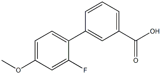 3-(2-Fluoro-4-methoxyphenyl)benzoic acid 结构式
