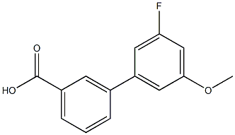 3-(3-Fluoro-5-methoxyphenyl)benzoic acid 结构式