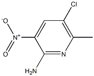 2-Amino-5-chloro-3-nitro-6-picoline,,结构式