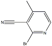 2-Bromo-4-methylpyridine-3-carbonitrile 结构式