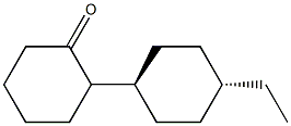 反-4-乙基环己基环己酮, , 结构式