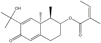 [(1R,8aS)-7-(2-hydroxypropan-2-yl)-1,8a-dimethyl-6-oxo-1,2,3,4-tetrahydronaphthalen-2-yl] (Z)-2-methylbut-2-enoate Structure