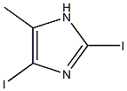 5-甲基-2,4-二碘咪唑 结构式
