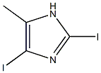 2,4-Diiodo-5-methylimidazole Structure