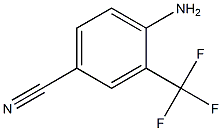 2-tirfluoromethyl-4-cyanoaniline,,结构式