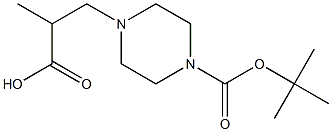 2-Methyl-3-(4-Boc-piperazin-1-yl)-propionic acid Structure