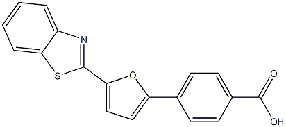 4-(5-Benzothiazol-2-yl-furan-2-yl)-benzoic acid Structure