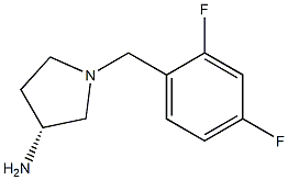 (3R)-1-(2,4-difluorobenzyl)pyrrolidin-3-amine Structure