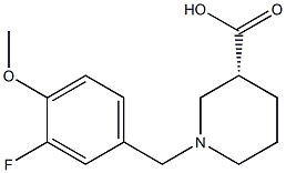 (3R)-1-(3-fluoro-4-methoxybenzyl)piperidine-3-carboxylic acid