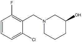 (3S)-1-(2-chloro-6-fluorobenzyl)piperidin-3-ol Structure