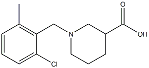 1-(2-chloro-6-methylbenzyl)piperidine-3-carboxylic acid