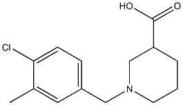 1-(4-chloro-3-methylbenzyl)piperidine-3-carboxylic acid Structure