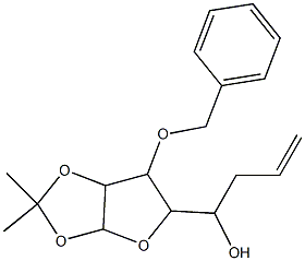 1-(6-Benzyloxy-2,2-dimethyl-tetrahydro-furo[2,3-d][1,3]dioxol-5-yl)-but-3-en-1-ol Structure