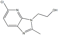 2-(5-chloro-2-methyl-3H-imidazo[4,5-b]pyridin-3-yl)ethanol 化学構造式