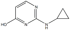 2-(cyclopropylamino)pyrimidin-4-ol 结构式