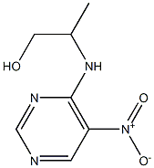 2-[(5-nitropyrimidin-4-yl)amino]propan-1-ol Struktur