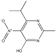 2-methyl-6-(1-methylethyl)-5-nitropyrimidin-4-ol 结构式