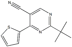  2-tert-butyl-4-thiophen-2-ylpyrimidine-5-carbonitrile