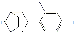 3-(2,4-difluorophenyl)-8-azabicyclo[3.2.1]octane Structure
