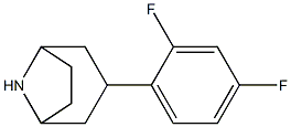 3-(2,4-difluorophenyl)-8-azabicyclo[3.2.1]octane 结构式