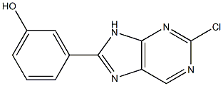 3-(2-chloro-9H-purin-8-yl)phenol