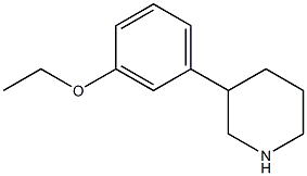 3-(3-ethoxyphenyl)piperidine Struktur