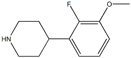 4-(2-fluoro-3-methoxyphenyl)piperidine Structure