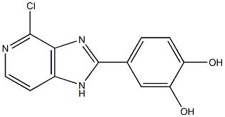 4-(4-chloro-1H-imidazo[4,5-c]pyridin-2-yl)benzene-1,2-diol Structure