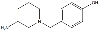 4-[(3-aminopiperidin-1-yl)methyl]phenol Struktur