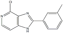 4-chloro-2-(3-methylphenyl)-1H-imidazo[4,5-c]pyridine Structure