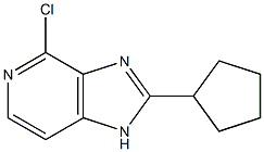 4-chloro-2-cyclopentyl-1H-imidazo[4,5-c]pyridine Struktur
