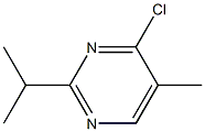 4-chloro-5-methyl-2-(1-methylethyl)pyrimidine 化学構造式