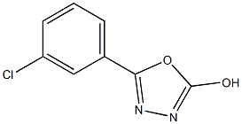 5-(3-chlorophenyl)-1,3,4-oxadiazol-2-ol Struktur
