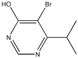 5-bromo-6-(1-methylethyl)pyrimidin-4-ol Structure