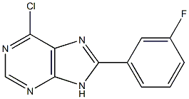 6-chloro-8-(3-fluorophenyl)-9H-purine Structure