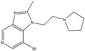 7-bromo-2-methyl-1-(2-pyrrolidin-1-ylethyl)-1H-imidazo[4,5-c]pyridine|