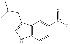 N,N-dimethyl-1-(5-nitro-1H-indol-3-yl)methanamine Structure