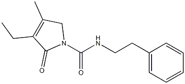 3-Ethyl-4-methyl-2-oxo-2,5-dihydro-pyrrole-1-carboxylic
acid phenethyl-amide Structure