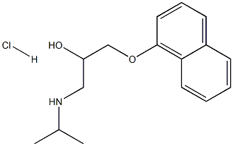 PROPRANOLOL HCL PELLETS 15% 35% 化学構造式