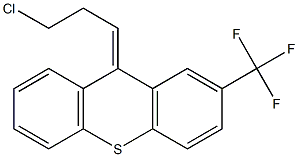 9-(3-chloropropylidene)-2-(trifluoromethyl)-9H-thioxanthene 化学構造式